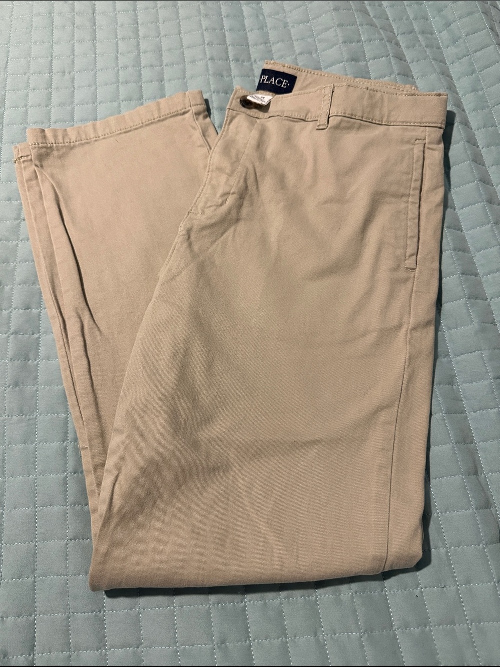 The Children's Place Tan Khaki Chinos - Boys adjustable waist.